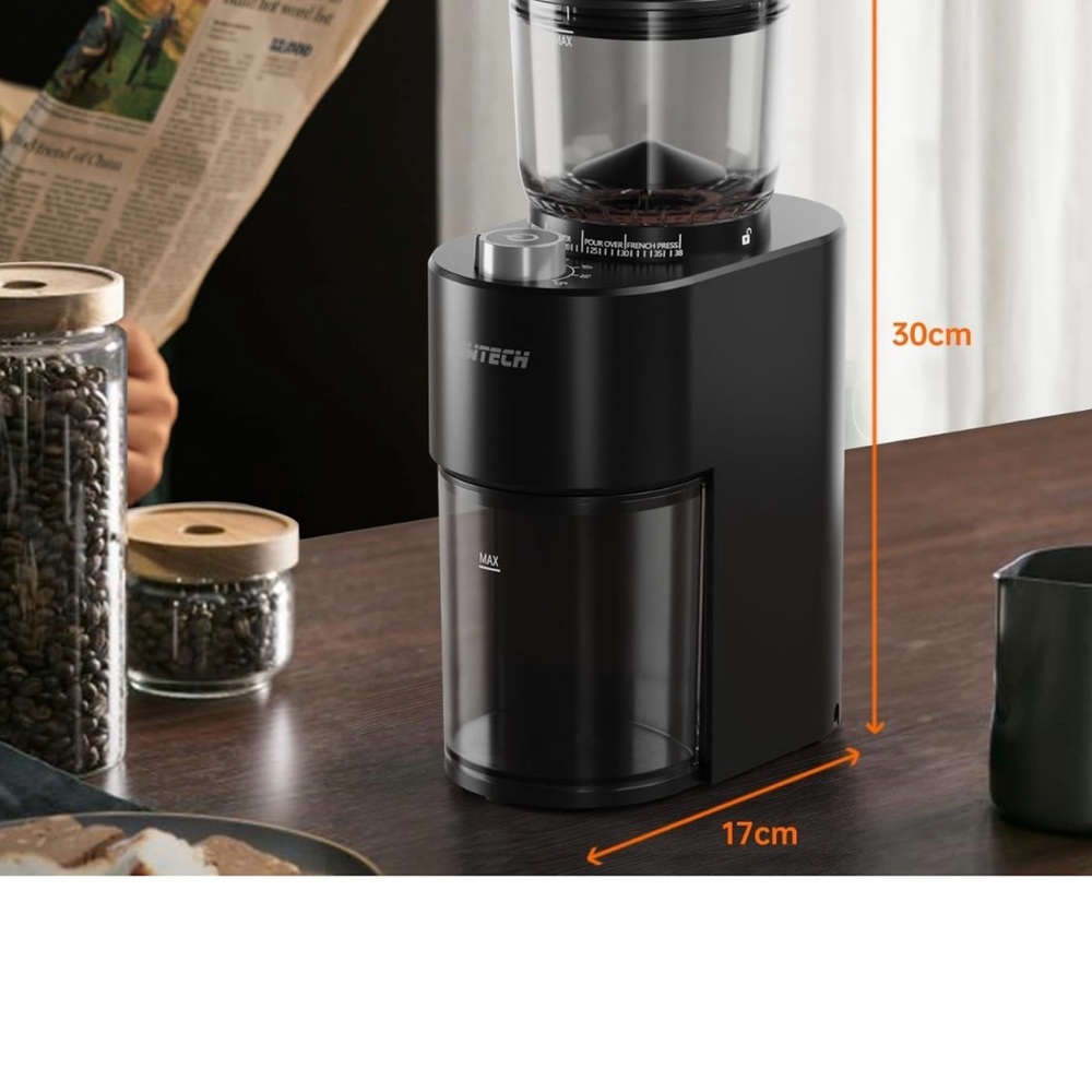 Black Electric Coffee Grinder